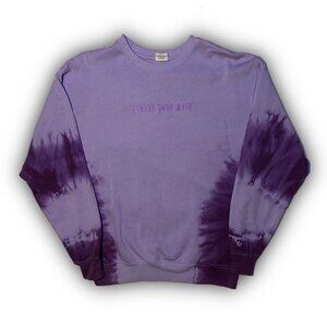 "Expand Your Mind" Tie-Dye Embroidered Sweatshirt
